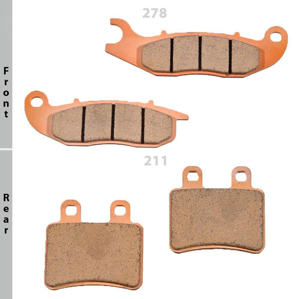 DBX & GF Brake Pads Front and Rear fit Scorpa T-Ride 125 DBX465-211AD - 1MOTOSHOP