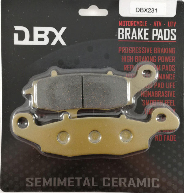 DBX Brake Pads Front & Rear Bundle Kawasaki Vulcan Select Models FA229 FA231 - 1MOTOSHOP