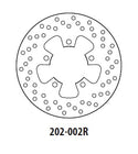 Rear Brake Disc GOLDfren 202-002R