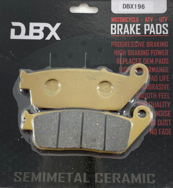 DBX Brake Pads FA261 / FA196 Dual Front and Rear Bundle - 1MOTOSHOP