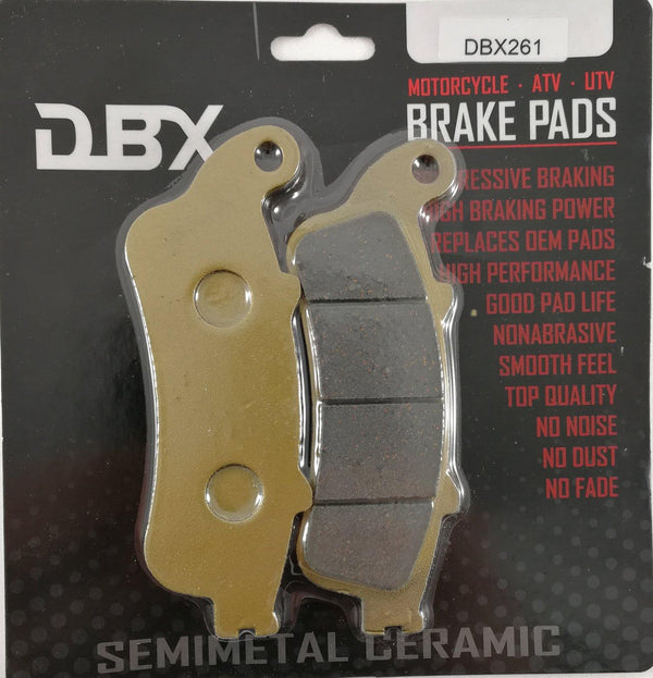 DBX Brake Pads FA261 / FA196 Dual Front and Rear Bundle - 1MOTOSHOP