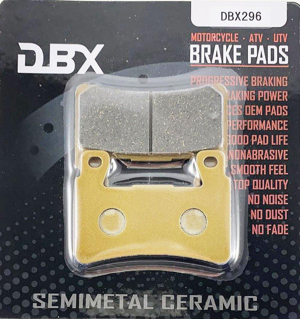 DBX Brake Pads FA296 / FA261 Dual Front and Rear Bundle - 1MOTOSHOP