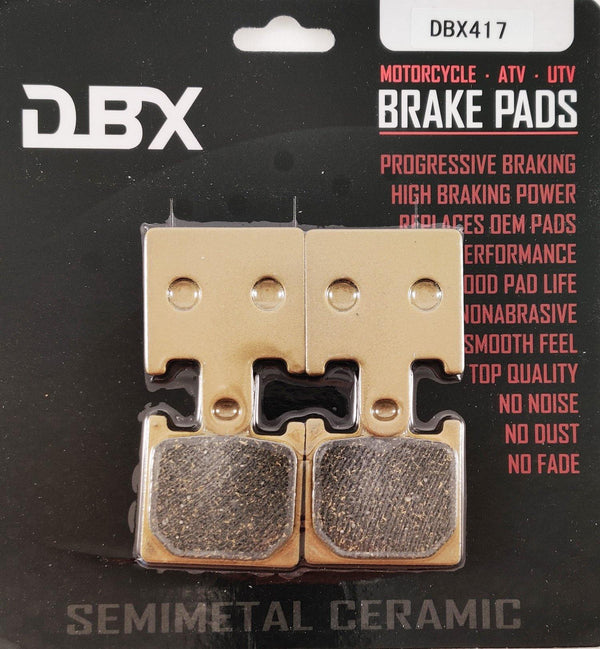 DBX Brake Pads FA417/4 / FA192 Dual Front and Rear Bundle - 1MOTOSHOP