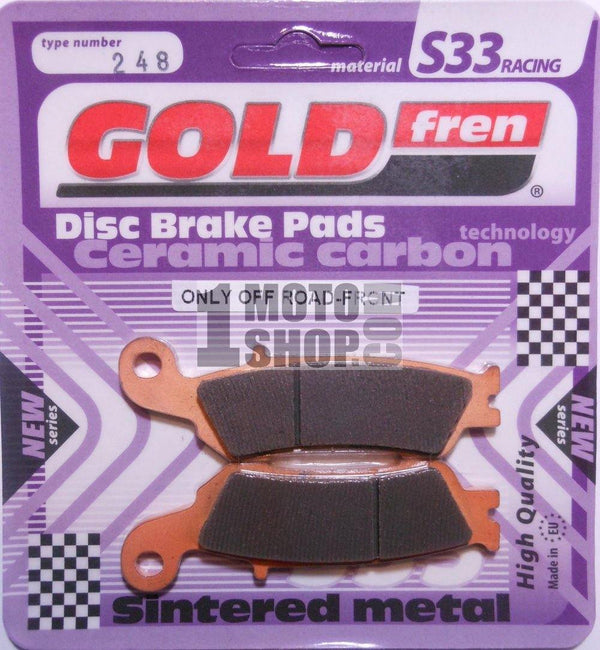 GOLDfren Brake Pads 248S33  / FA450TT - 1MOTOSHOP