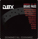 DBX Semi-Metallic Front Brake Pads FA630-x2 Aprilia Caponord 1200 / Tuono V4R - 1MOTOSHOP
